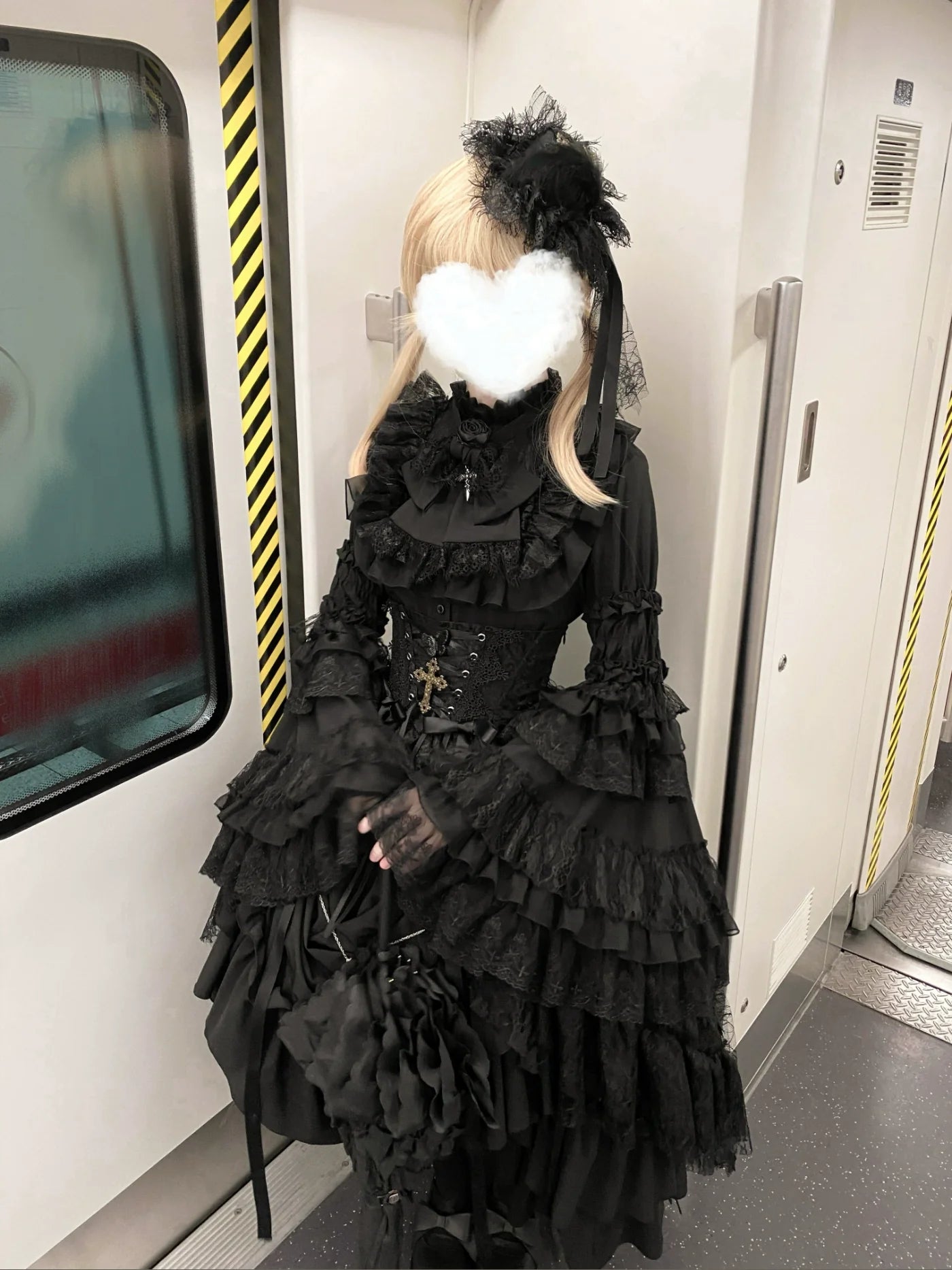 Nightingale Girl - Eternal Taboo - Gothic Lolita Dress with Princess Sleeve Shirt