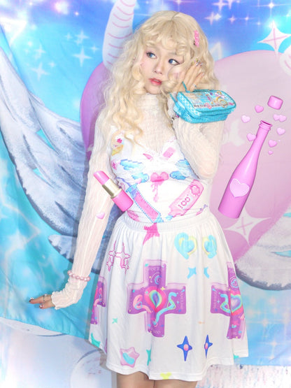 Fancy Pop Print Lace Camisole【s0000002518】