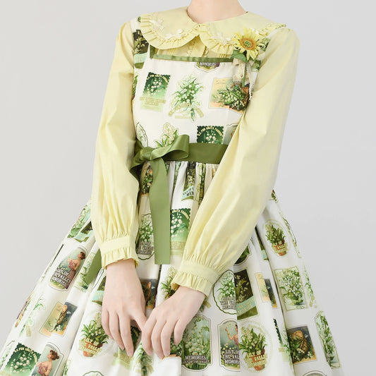 MIST - Sweet Lolita Blouse Doll Collar Lolita Shirt With Bubble Sleeve