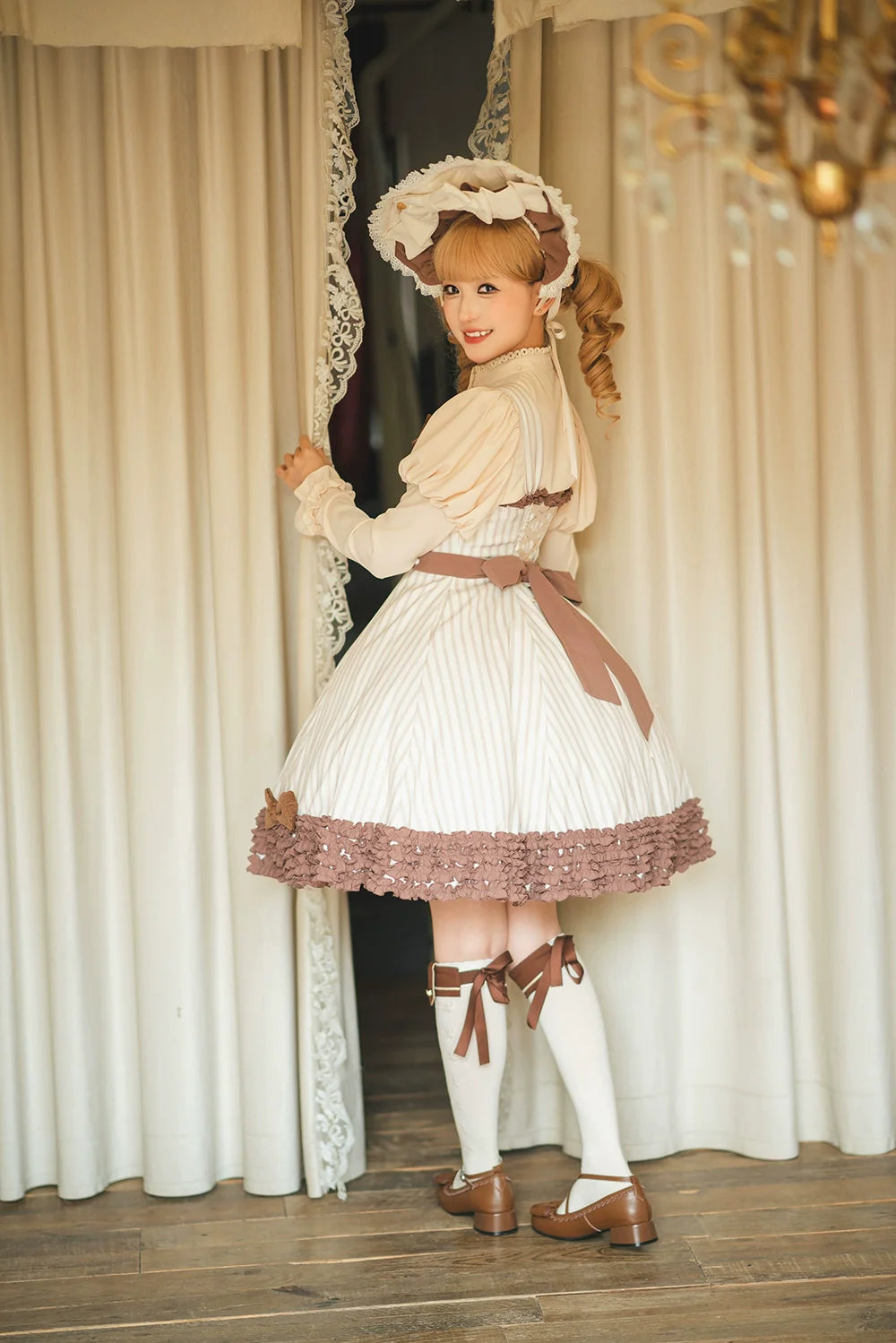 Miss Point - Classic Lolita JSK Customized Stripe Lolita Dress