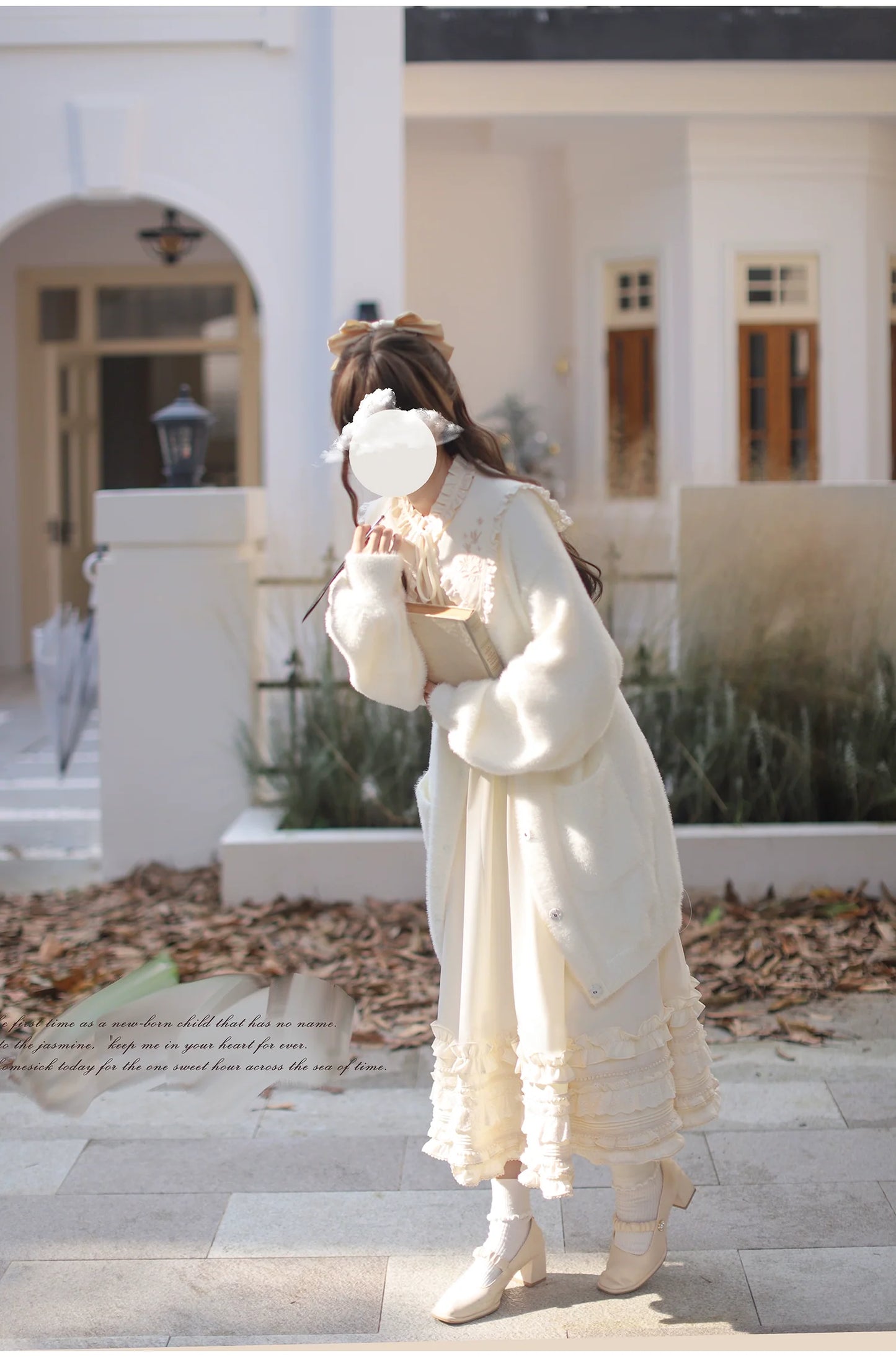 HuTaoMuJK - Wind Kiss Tulip - Classic Lolita OP Elegant Lolita Cardigan