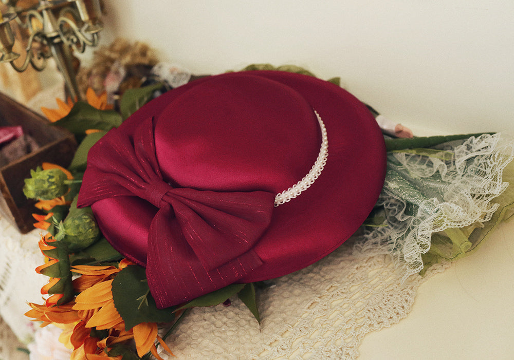 Miss point - Rhine Riverside - Summer Bow Lolita Top Hat