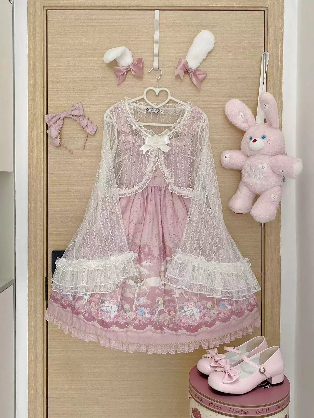 Magic Tea Party - Flower - Classic Lolita Tulle Cardigan with Princess-Sleeves