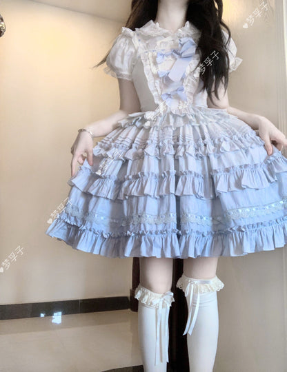 Mengfuzi - Little Milkfoo - Vintage Lolita Gradient Dress