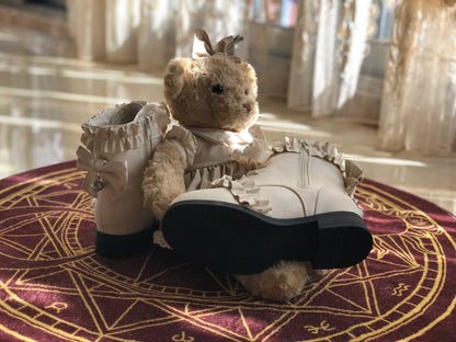 Fairy Godmother - Enthusiastic Ideation - Elegant Lolita Shoes Fleeced Short Martin Boots