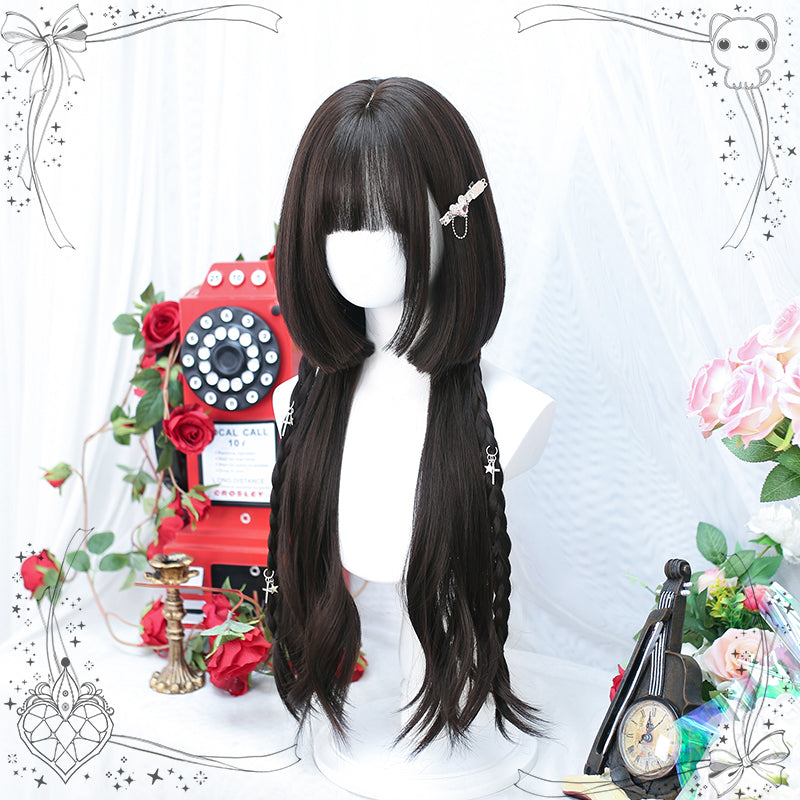 Dalao Home - Sweet  Lolita Hime Cut Long Curly Wig Multicolor
