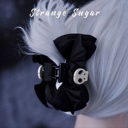 Strange Sugar - Gothic Hair Accessories Set Skulls Sharks Lolita Clips Headbands