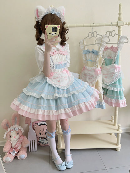 Sugar Girl - Cat Ear Tale - Sweet Lolita Jumper Dress Suspender Dress