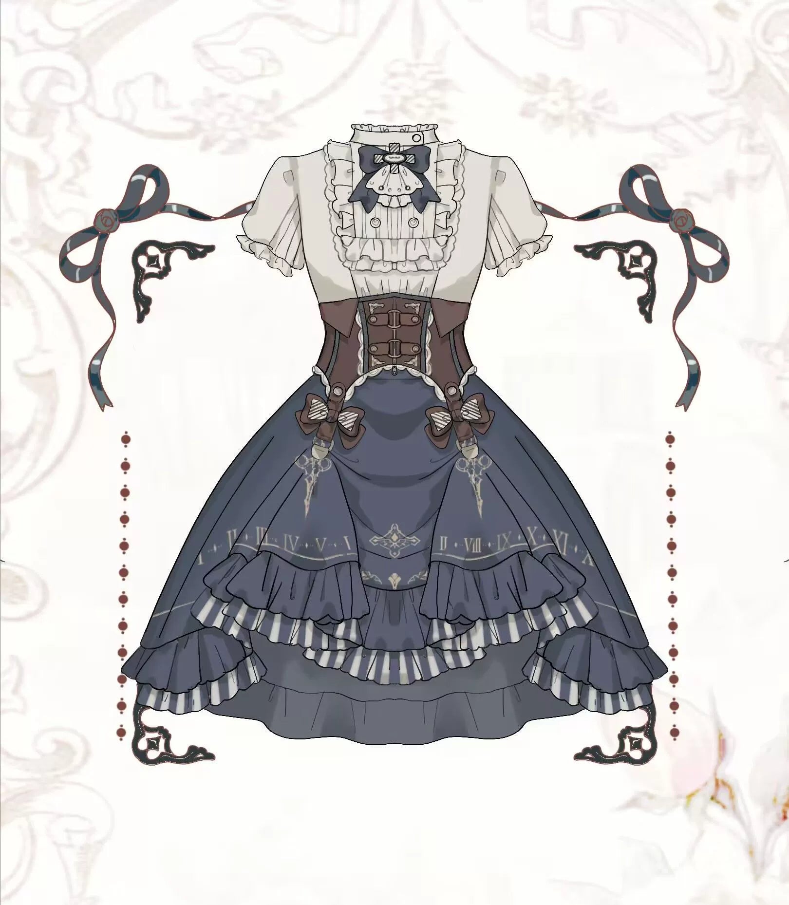 Cornfield Lolita - Gilded Pointer - Elegant Classic Lolita Skirt Suit Punk Lolita Style