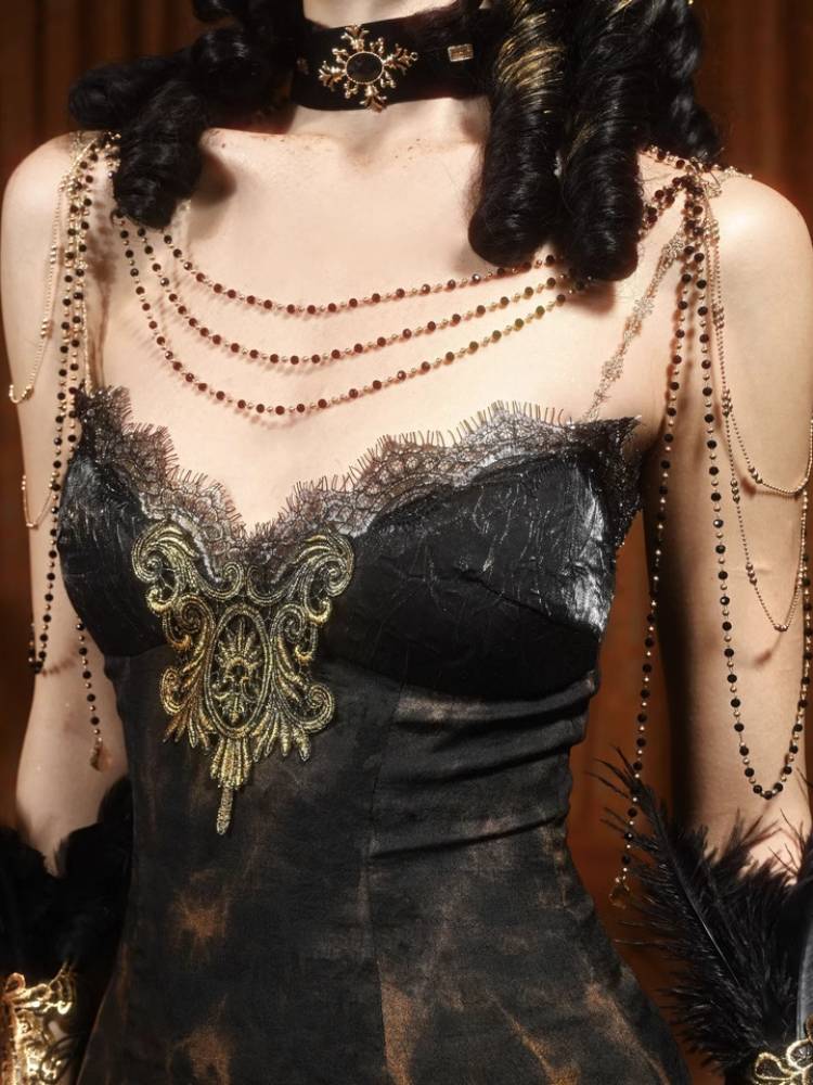 Slim fit sexy suspender dress【s0000009550】