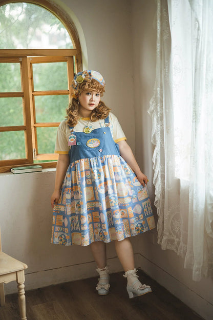 Miss Point - Daisy Lemon - Kawaii Lolita Lemon Print JSK Customized
