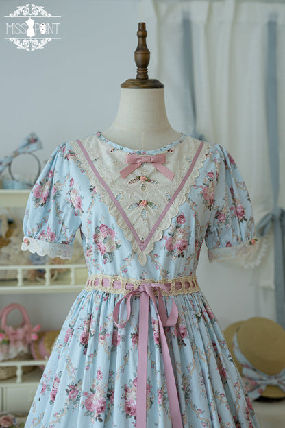 Miss Point - Happy Summer Elegant Lolita Floral OP Dress