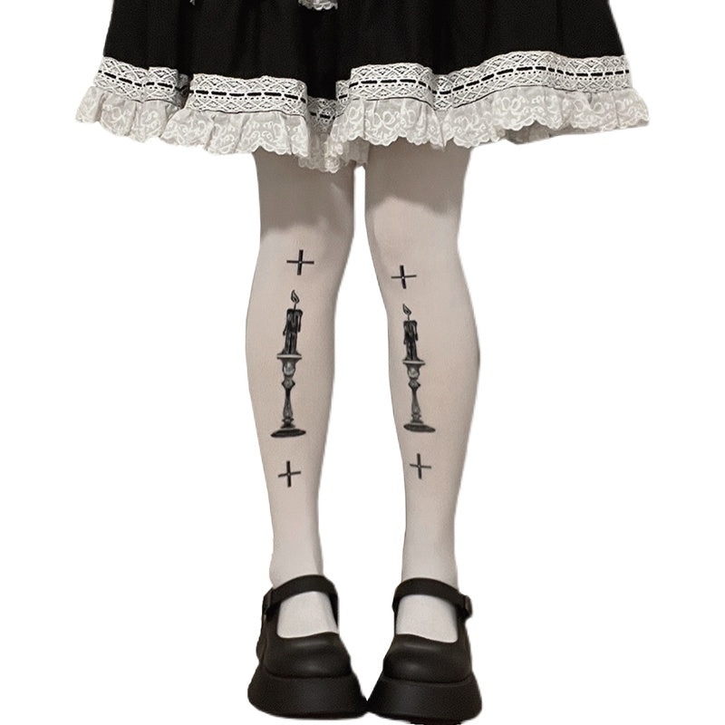 Roji roji - Gothic 80D Velvet Lolita Tights