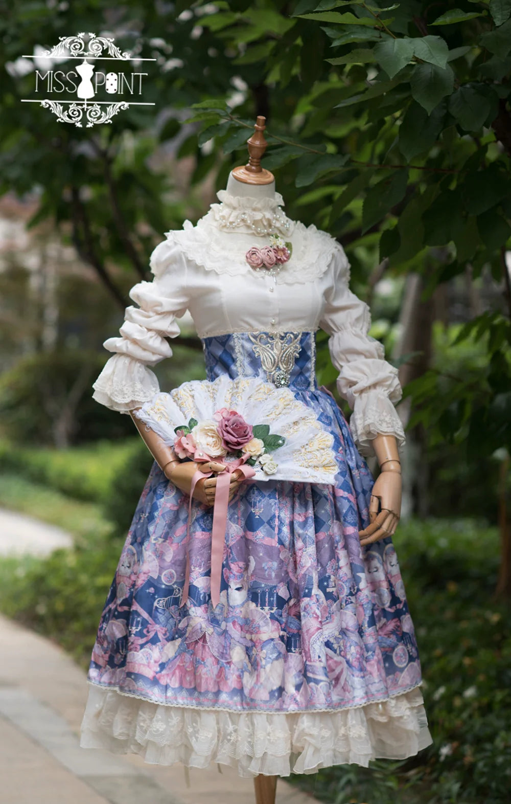 Miss Point - Elizabeth Meow - Classic Lolita Blouse Lotus Root Sleeve Lolita Shirt