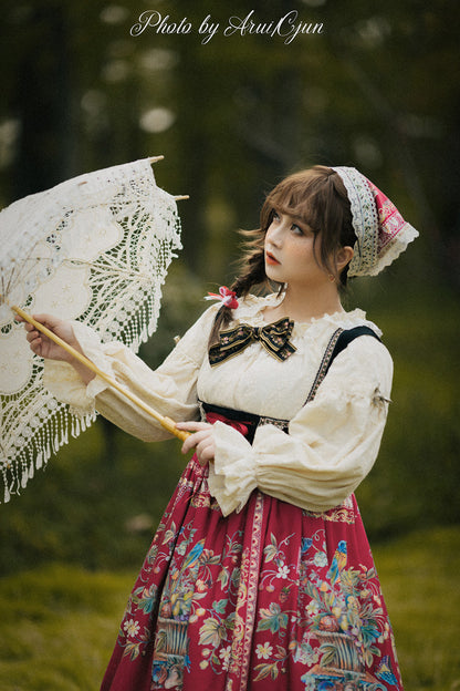 Miss Point - Rich Hymn - Lolita Bavarian Cotton Embroidered Blouse