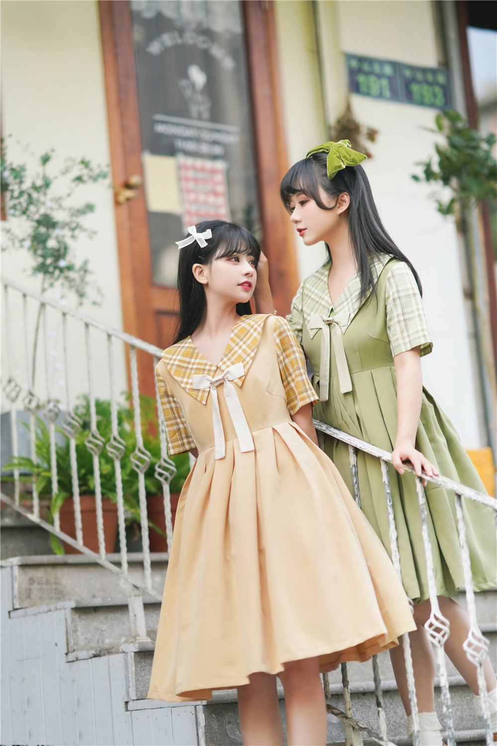 EESSILY - Macaron Waffle - Kawaii Lolita Short Sleeve Summer OP