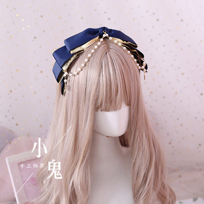 Xiaogui - Gothic Accessories Lolita Bow KC Hairclip