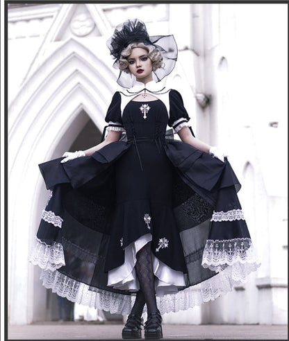 With PUJI - Prayer of the Dead - Gothic Nun Lolita OP Dress