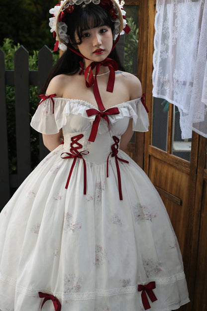 Sweet Wood - Elegant Floral Sweet Lolita OP Corset Accessory