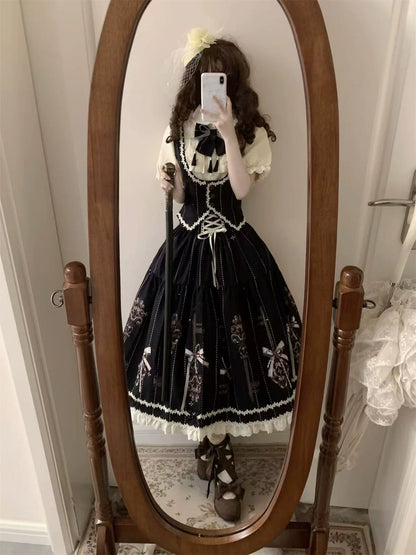 Uncle's Workshop - Secret Key - Classic Lolita Dress Suit, Key Print