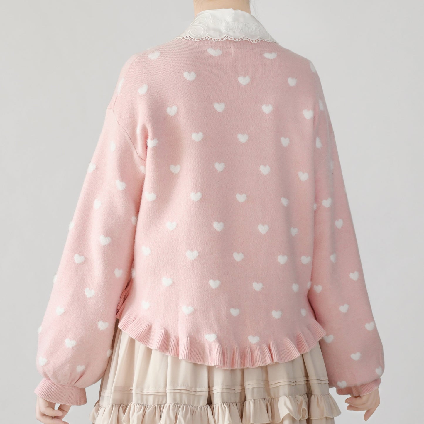 MIST - Little Heart - Sweet Lolita Thick Cardigan Sweater Coat