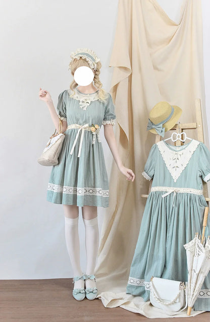 Miss Point - Customized Elegant Lolita OP Dress Cute Daily Girl Short Lolita Dress