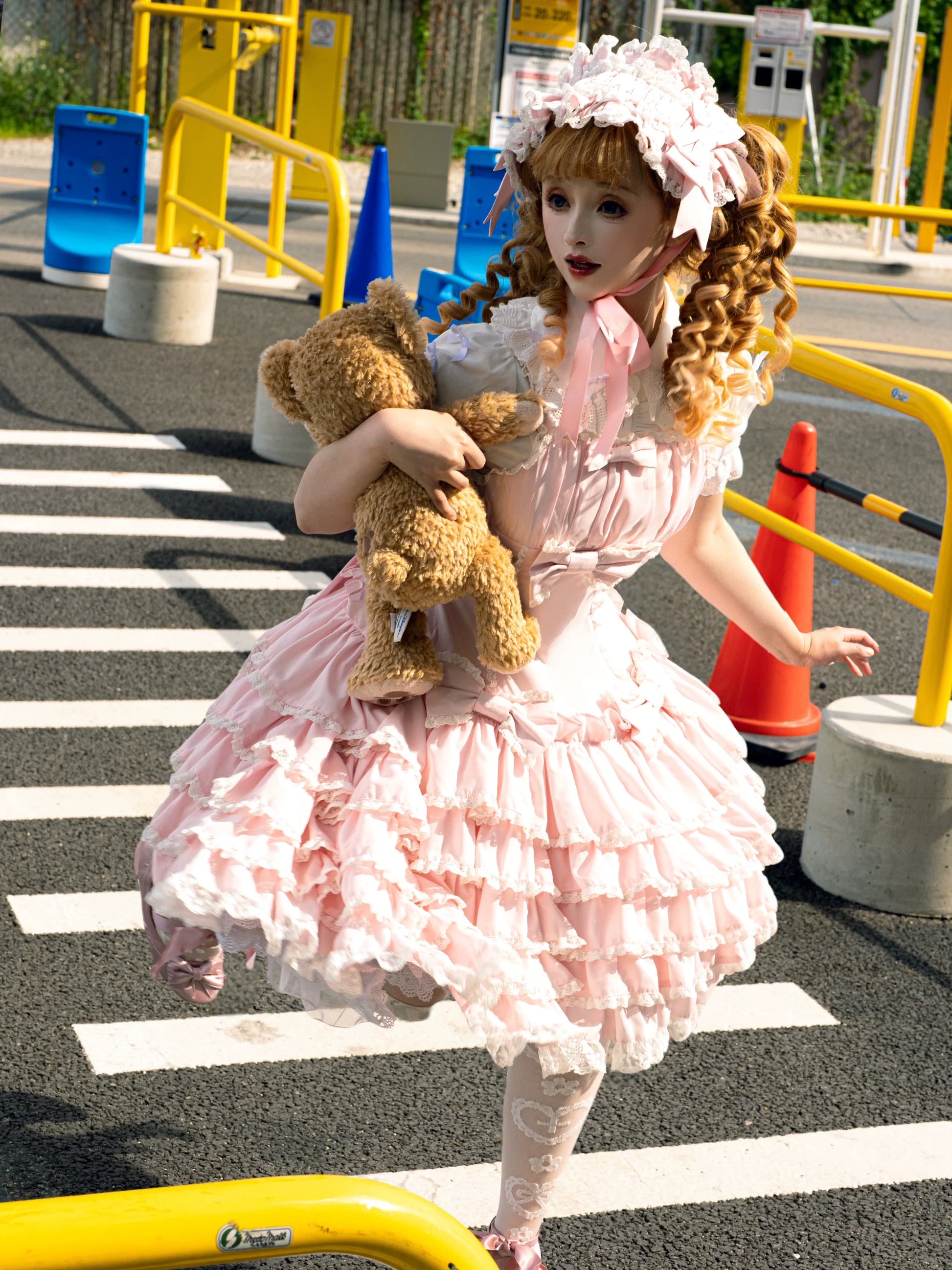 Nn Star - Half Sugar Ism - Sweet Lolita JSK Low Waist Dress With Tiered Hem