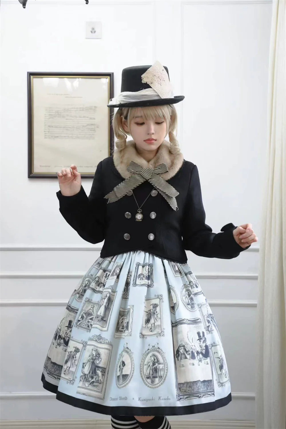 LeMiroir - Winter Solstice - Elegant Lolita Winter Short Coat & SK