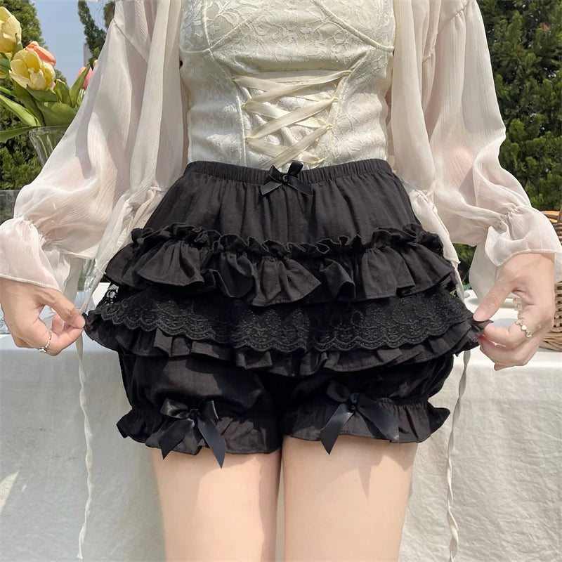 Sugar Girl - Daily Lolita Bloomers Lace Leggings for Summer Wear