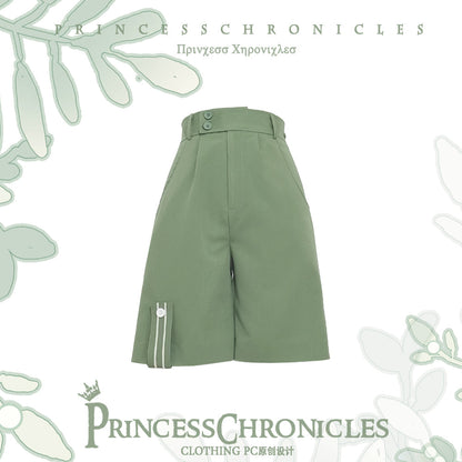 Princess Chronicles - Limited Flowering Time - Ouji Lolita Green Prince Shorts