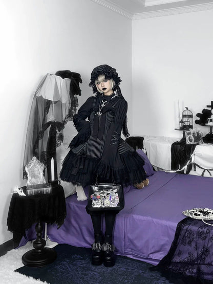 Frozen in time - Bunny Fantasy - Gothic Lolita JSK Dress Princess Sleeve Shirt