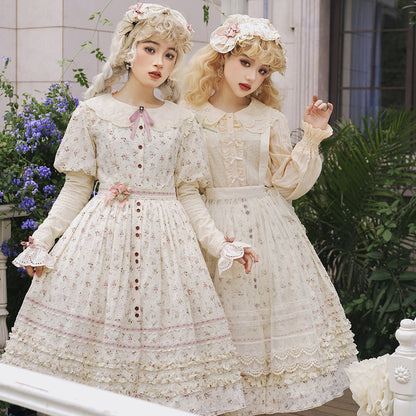 Miss Point - Flower and Alice - Idyllic Retro Floral Country Lolita SK
