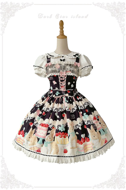 Dark Star Island - Honey Bunny Cake - Sweet Lolita JSK/OP/Strap SK/Shirt