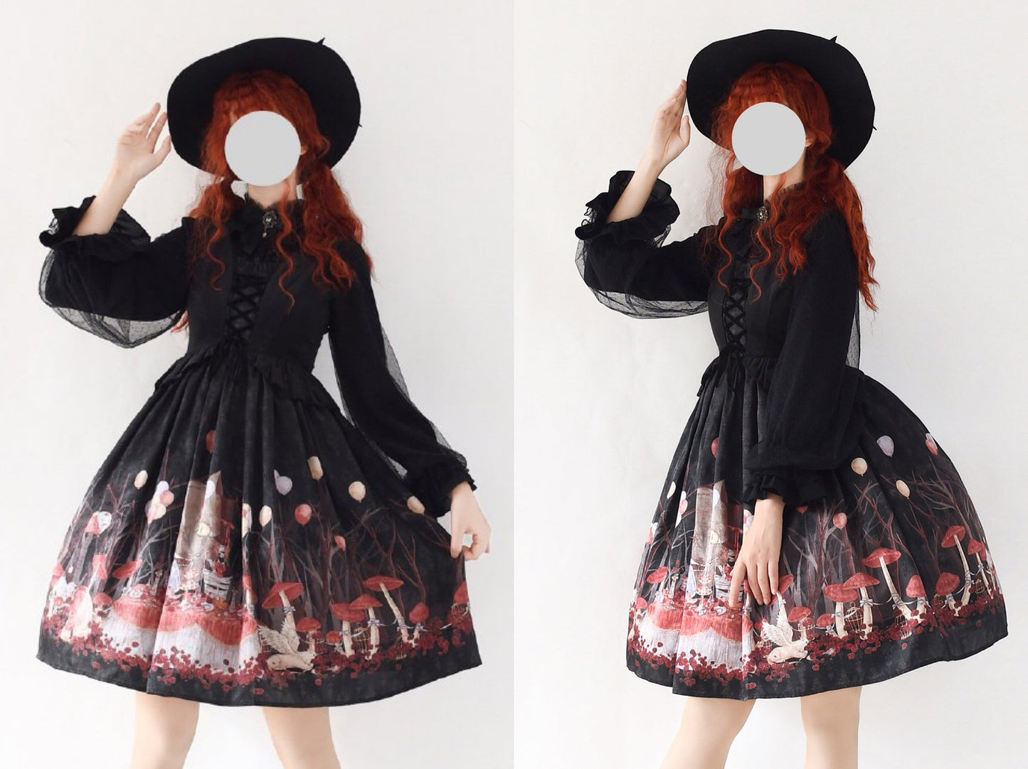 Kencrlo - Dim Moonlight - Classic Lolita Chiffon Yarn Inner Blouse