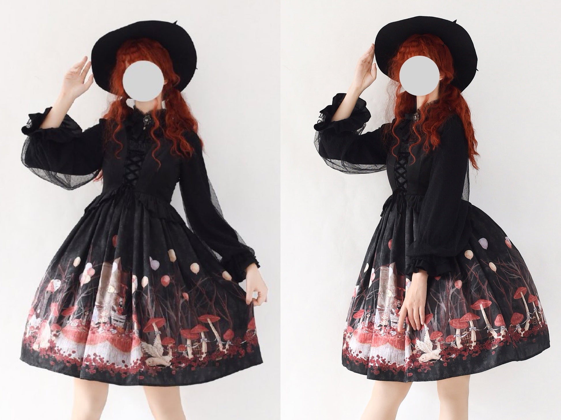 Kencrlo - Dim Moonlight - Classic Lolita Chiffon Yarn Inner Blouse