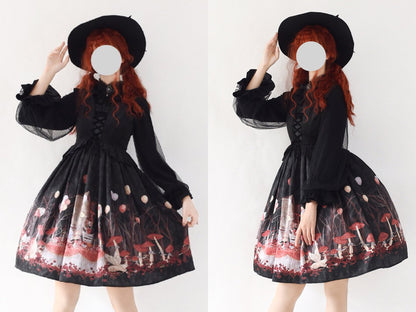 Kencrlo - Dim Moonlight - Classic Lolita Chiffon Yarn Inner Blouse