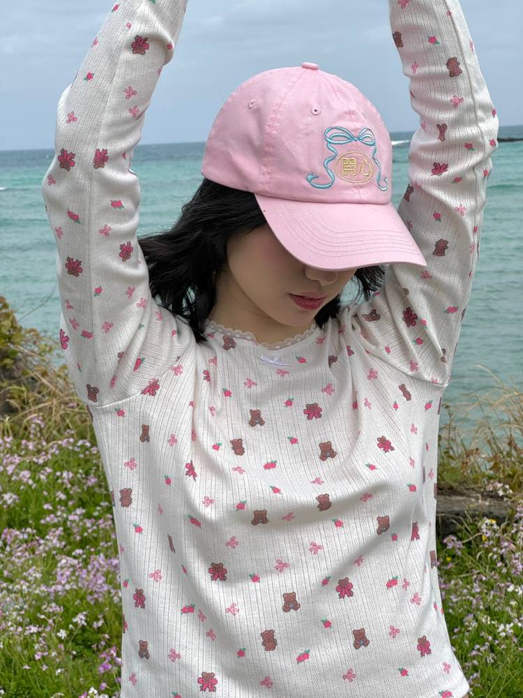 Floral long sleeve T-shirt【s0000008348】