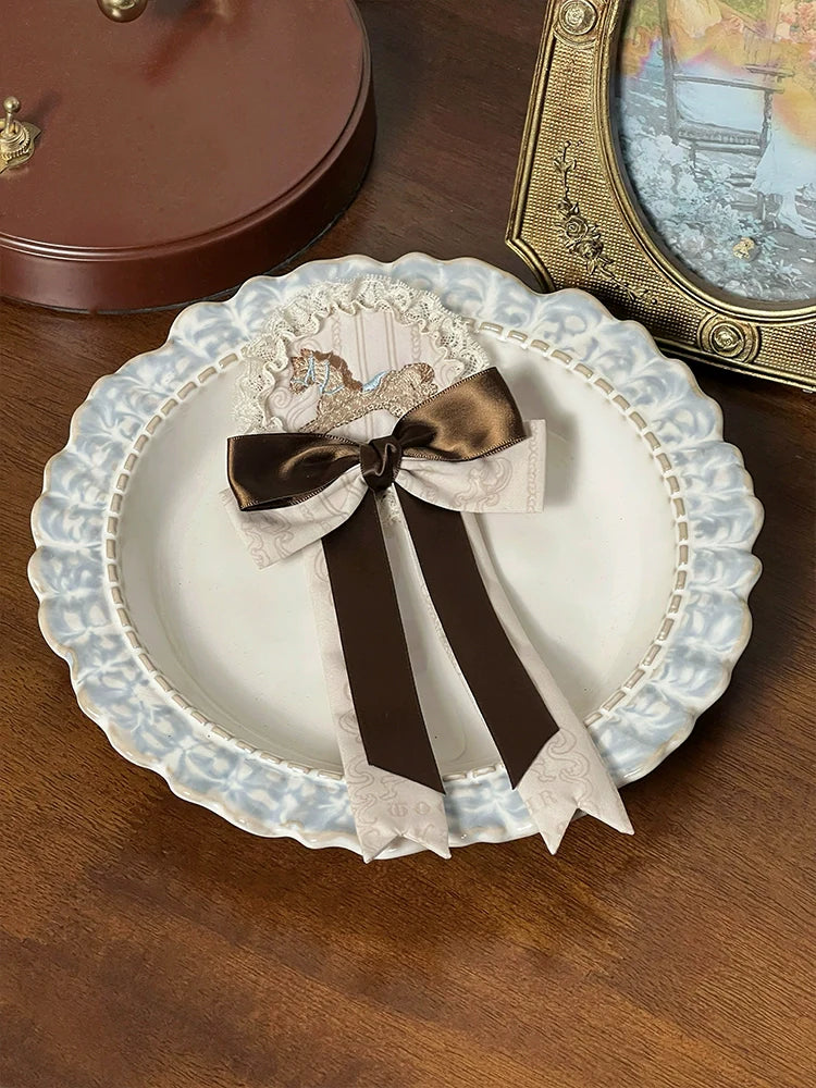 Alice Girl - Sea Salt Fairytale - Sweet Lolita Accessory Embroidered Pony Lolita Badge