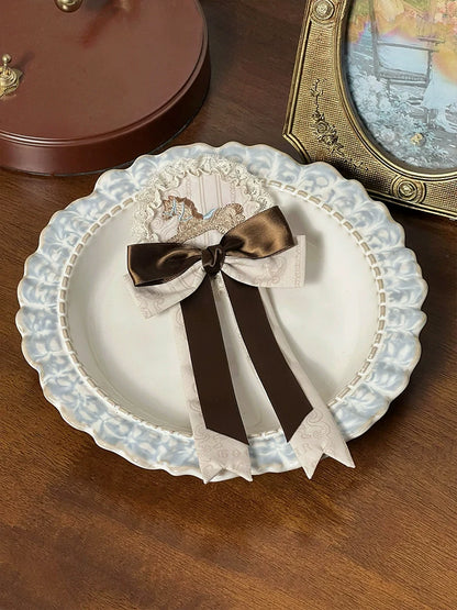 Alice Girl - Sea Salt Fairytale - Sweet Lolita Accessory Embroidered Pony Lolita Badge