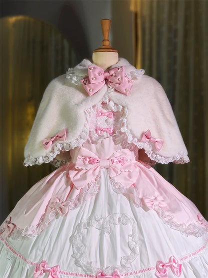 Letters from Unknown Star - Kawaii Lolita Cape Winter Lolita Shawl Daily