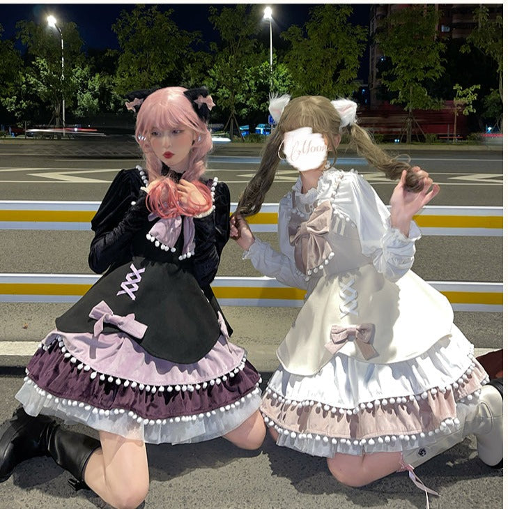 With PUJI - Confession Function - Wool Kawaii Lolita JSK Dress Suit