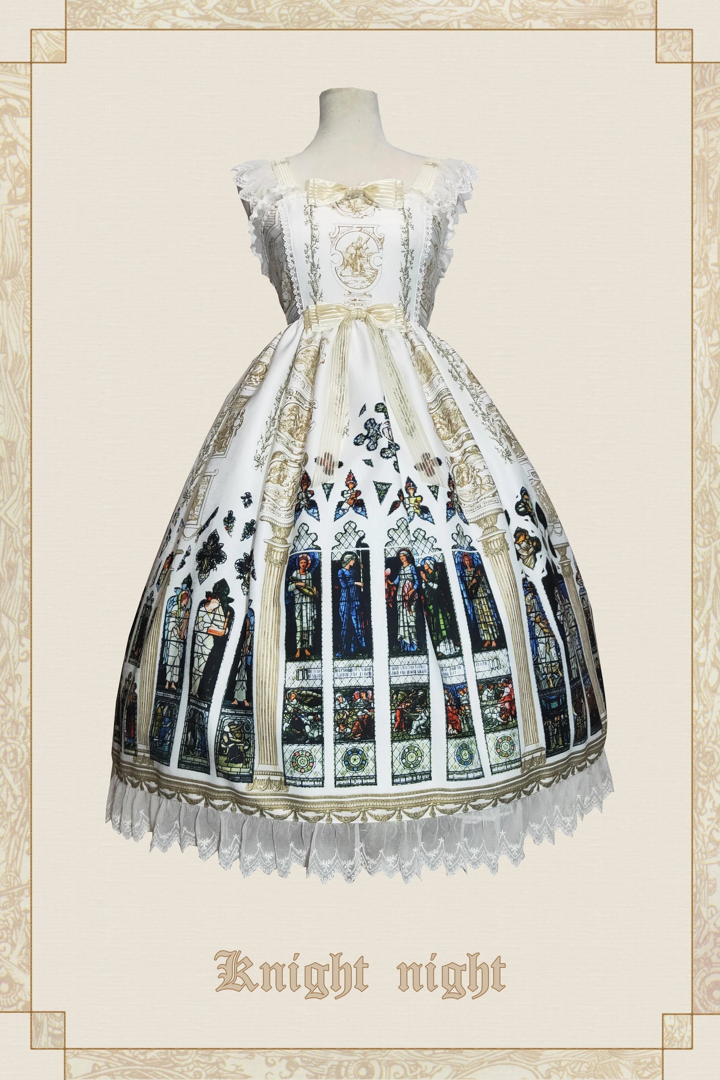 Knight night - The Saint Priest - Stained GlassﾂｷSain Lolita Jumper Dress