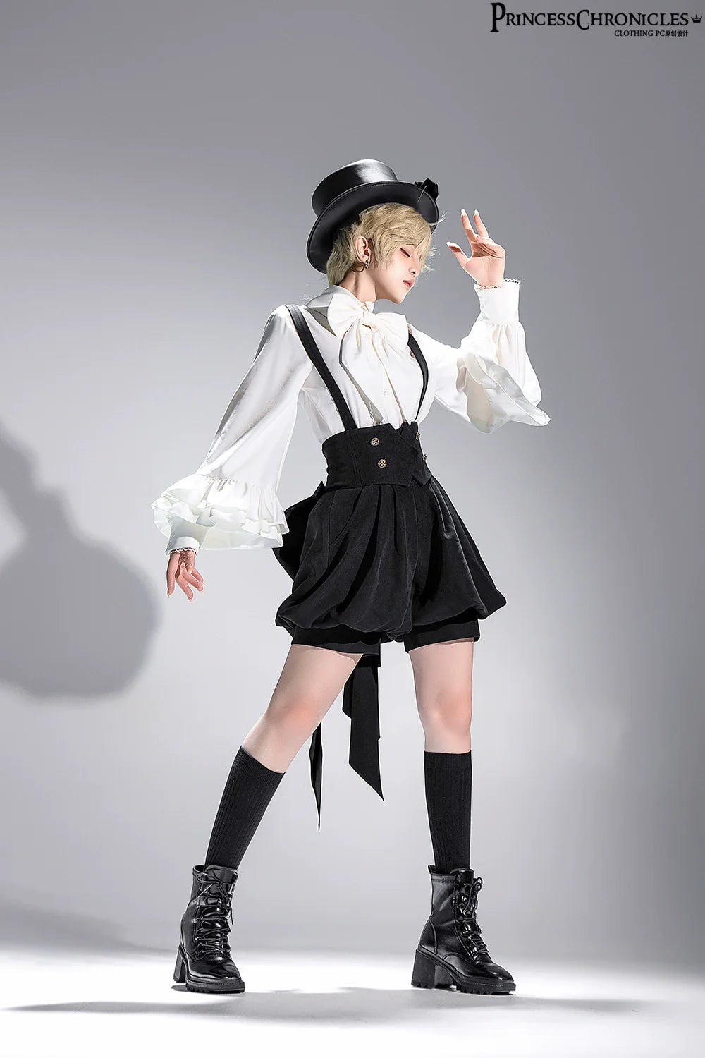 Princess Chronicles - Doll - Black Ouji Lolita Hat Retro Prince Bowler Hat