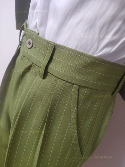 La Pomme - Linen Story - Playful Stripes Customized Shorts/Long Pants