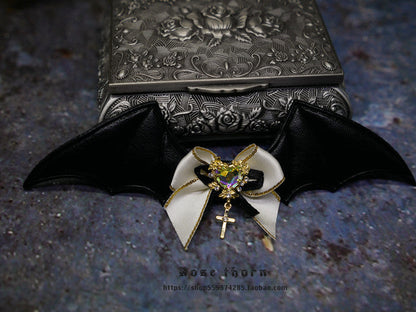 Rose Thorn - Multicolors Gothic Lolita Little Bat Brooch Hairpin