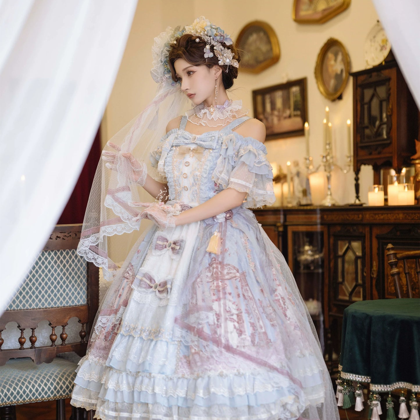 Garden Cat - Gorgeous Lolita JSK Dress Wedding Lolita Dress