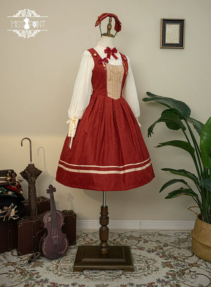 Miss Point - Customized Lolita Jumper Dress - Elegant College Lolita JSK