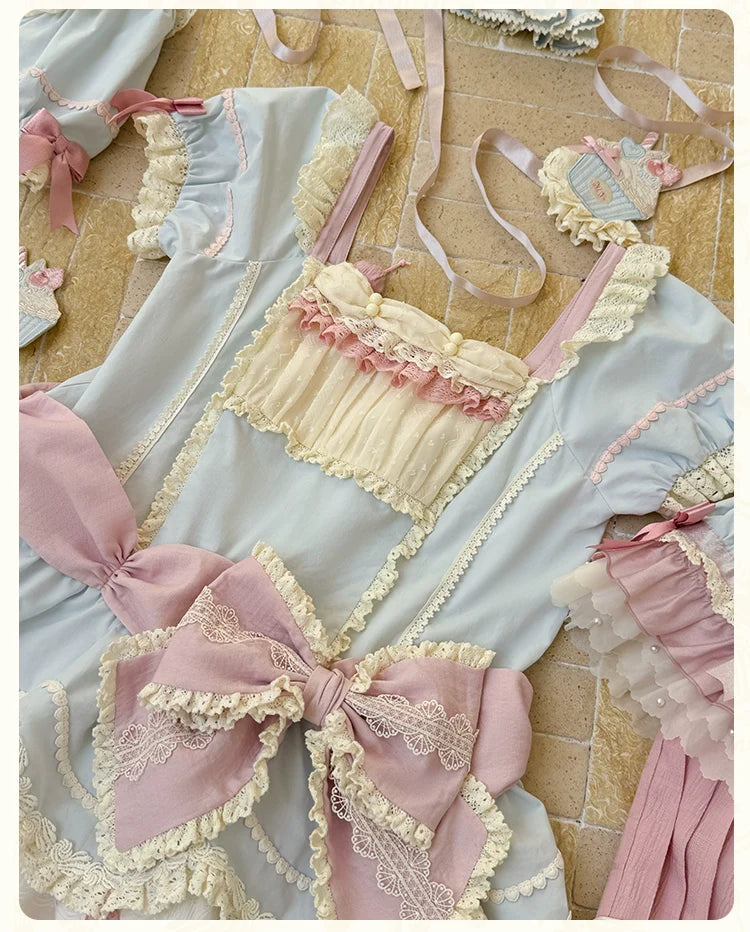 Mademoiselle Pearl - Cup Cake - Sweet Lolita OP Dress Kawaii Lolita JSK SK