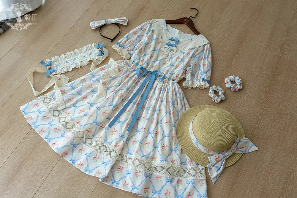 Miss Point - Customized Elegant Lolita OP Dress Cute Daily Girl Short Lolita Dress