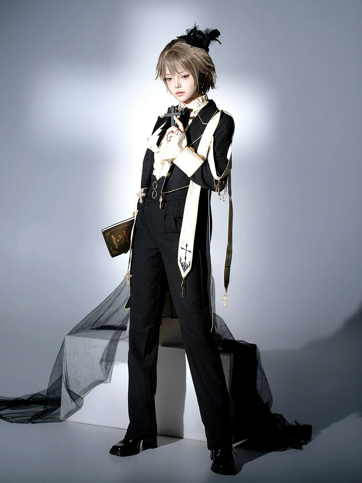 Designer's Gift - Ouji Lolita Shirt Suit Gothic Lolita Pants Set